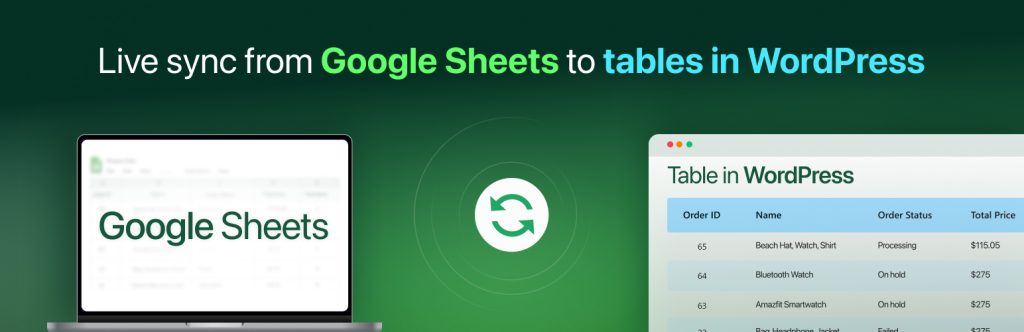 Sheet To Table Live Sync From Google Sheet